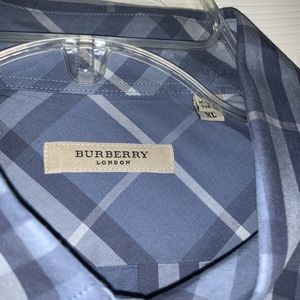 Burberry button down- blue check